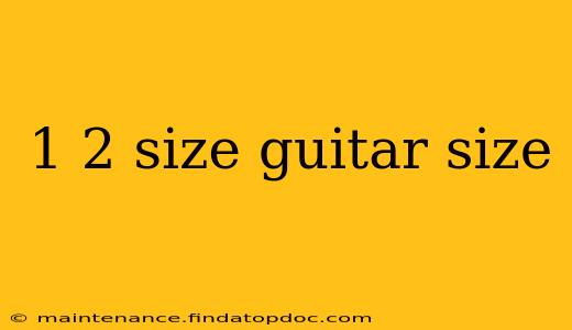 1 2 size guitar size