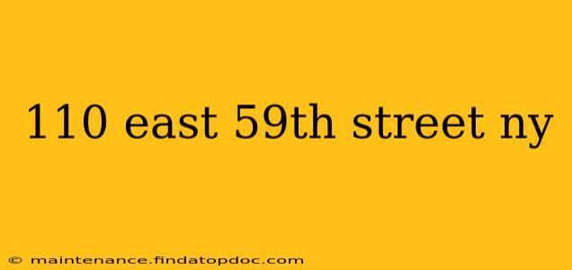110 east 59th street ny
