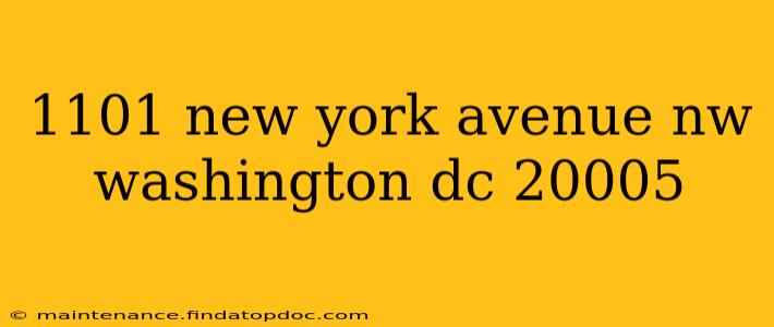 1101 new york avenue nw washington dc 20005