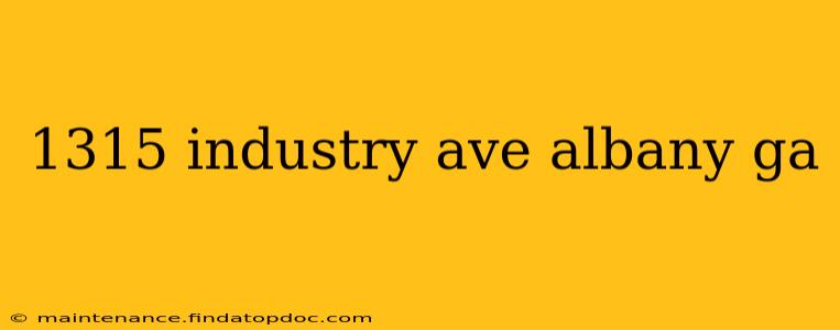 1315 industry ave albany ga