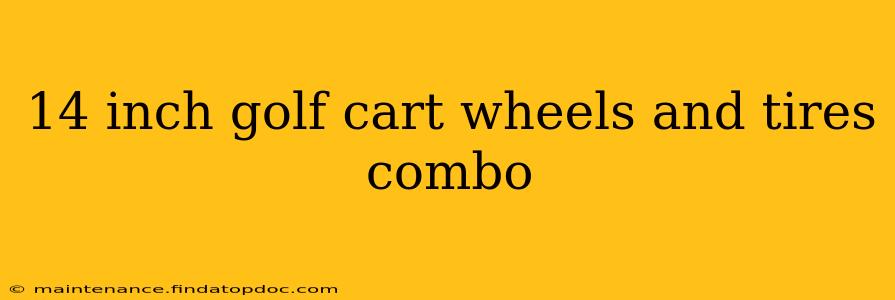 14 inch golf cart wheels and tires combo