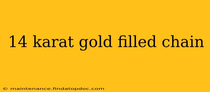 14 karat gold filled chain