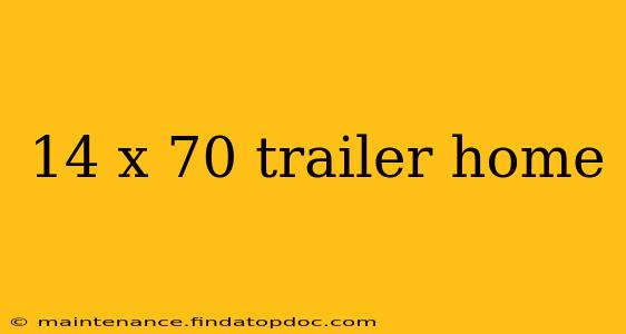 14 x 70 trailer home