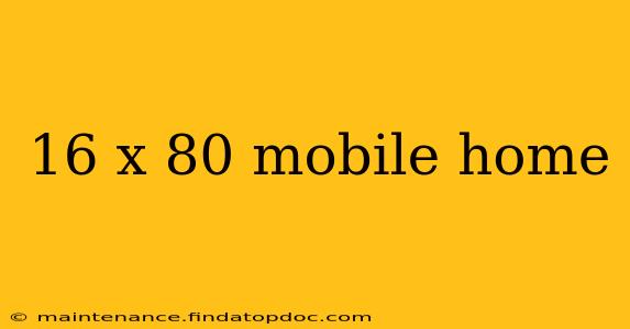 16 x 80 mobile home