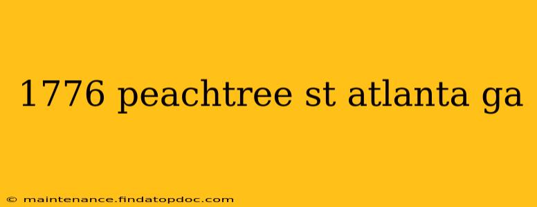1776 peachtree st atlanta ga