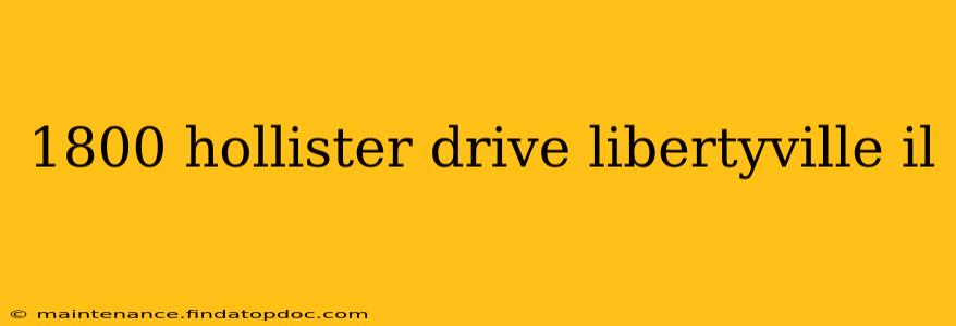 1800 hollister drive libertyville il