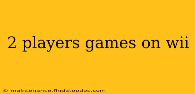 2 players games on wii