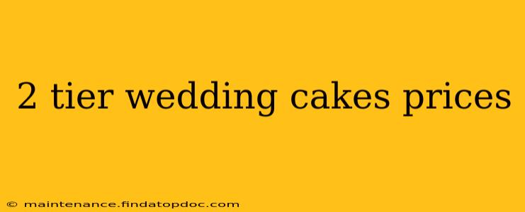 2 tier wedding cakes prices