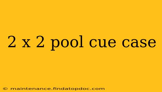 2 x 2 pool cue case