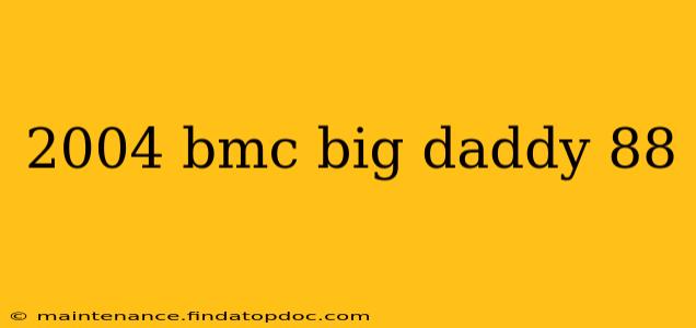2004 bmc big daddy 88