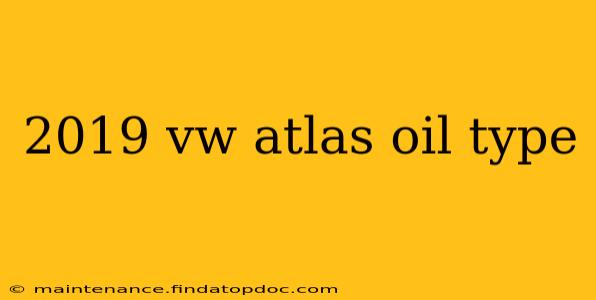 2019 vw atlas oil type