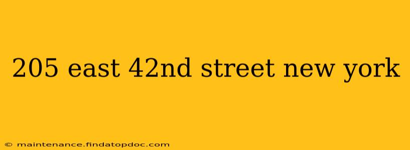 205 east 42nd street new york