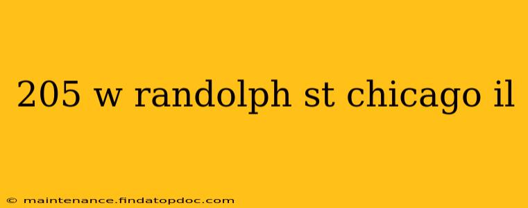 205 w randolph st chicago il