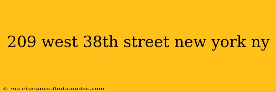 209 west 38th street new york ny