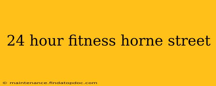 24 hour fitness horne street