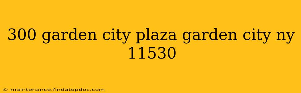 300 garden city plaza garden city ny 11530