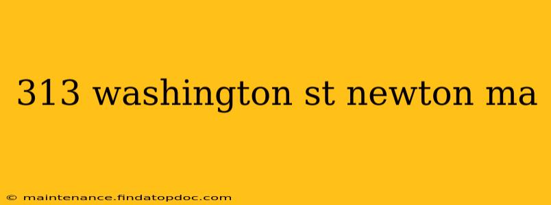 313 washington st newton ma