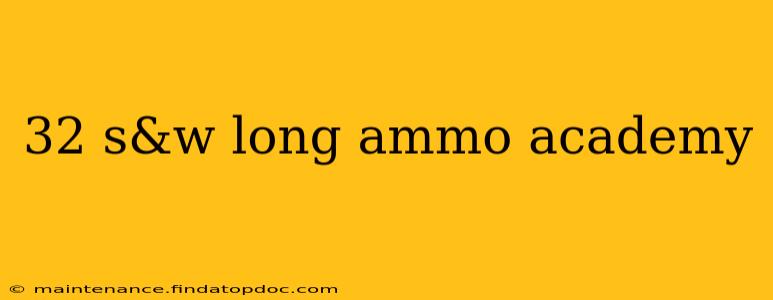 32 s&w long ammo academy