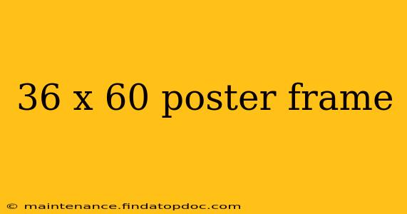 36 x 60 poster frame