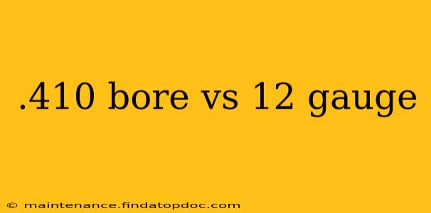 .410 bore vs 12 gauge