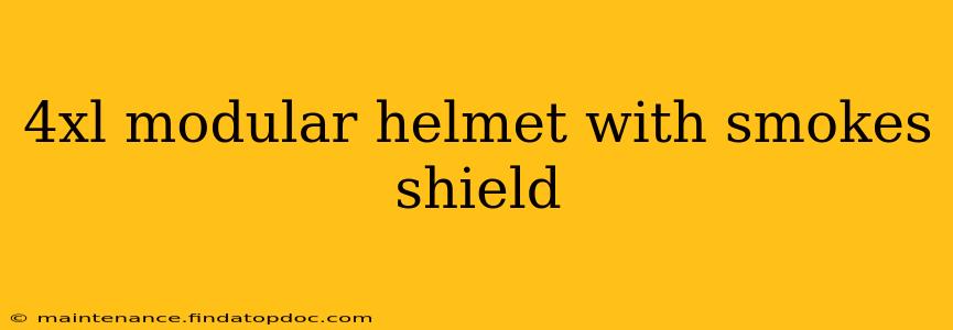 4xl modular helmet with smokes shield