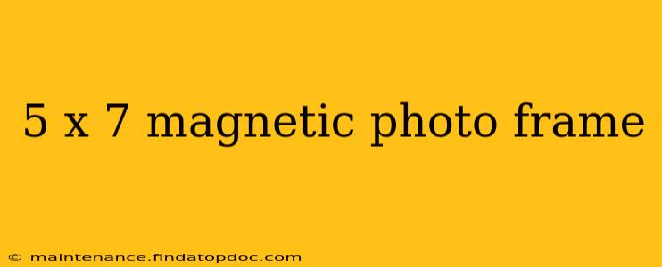 5 x 7 magnetic photo frame