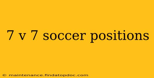 7 v 7 soccer positions