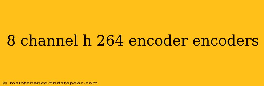 8 channel h 264 encoder encoders