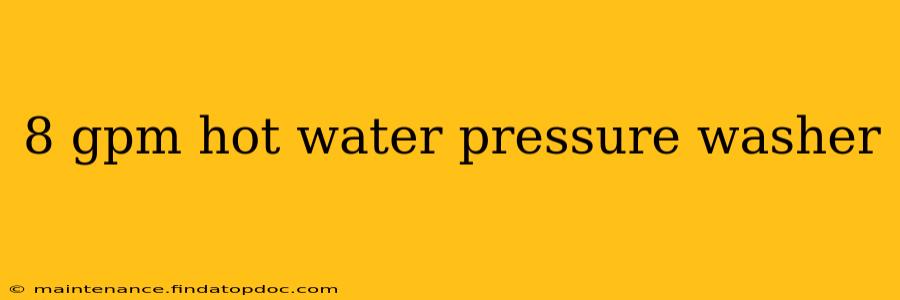 8 gpm hot water pressure washer