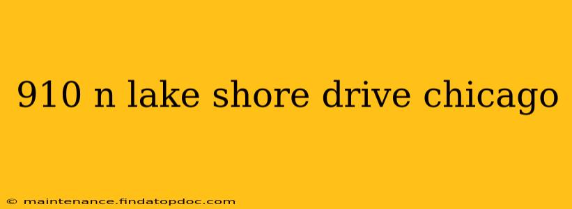 910 n lake shore drive chicago