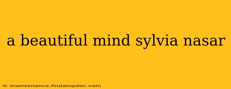 a beautiful mind sylvia nasar