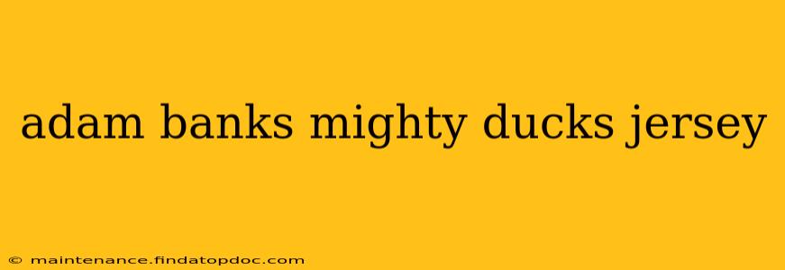 adam banks mighty ducks jersey