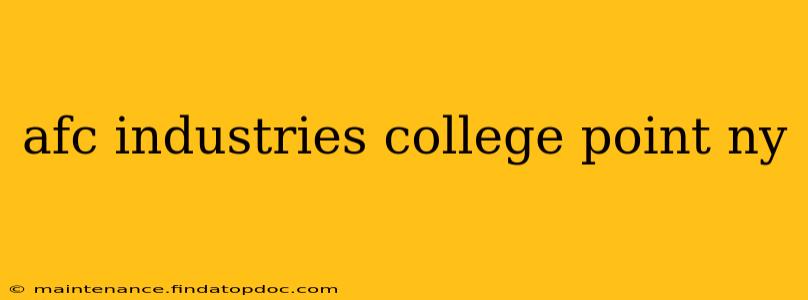 afc industries college point ny
