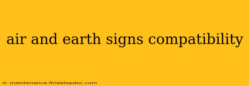air and earth signs compatibility