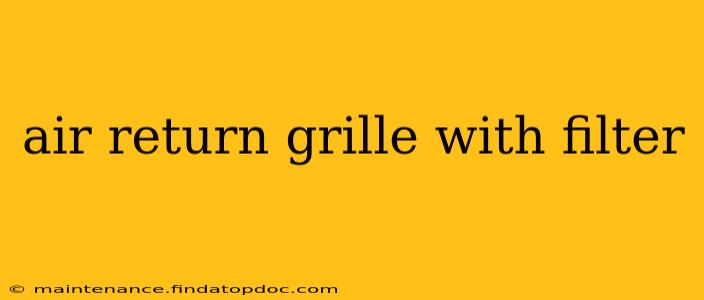 air return grille with filter