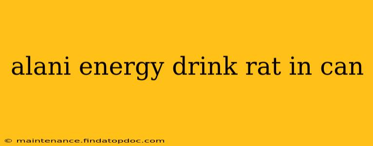 alani energy drink rat in can
