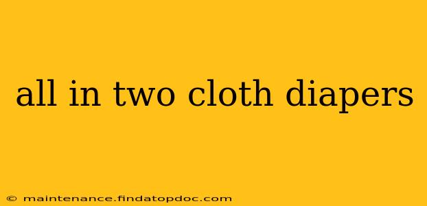 all in two cloth diapers