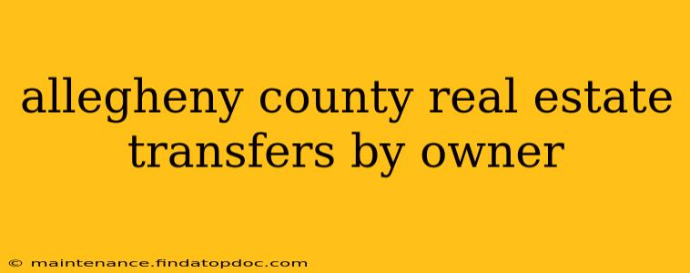 allegheny county real estate transfers by owner