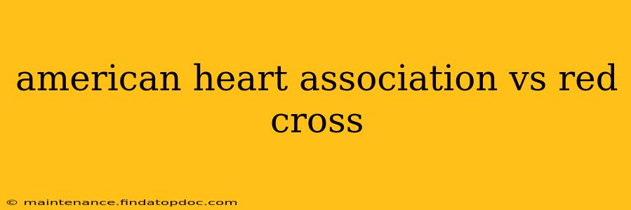 american heart association vs red cross