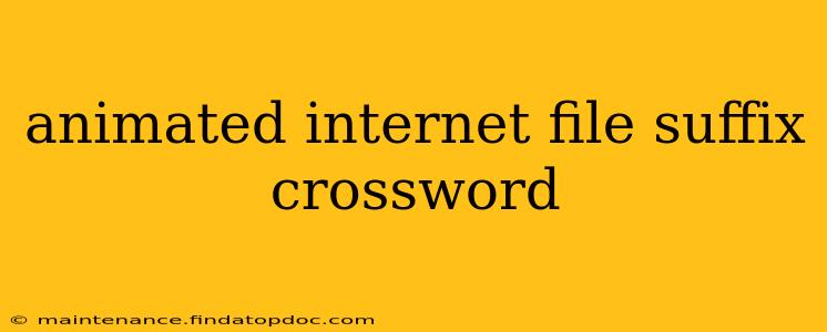 animated internet file suffix crossword