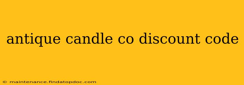 antique candle co discount code