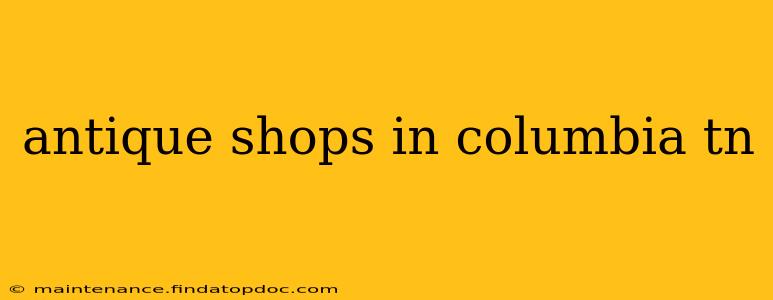 antique shops in columbia tn