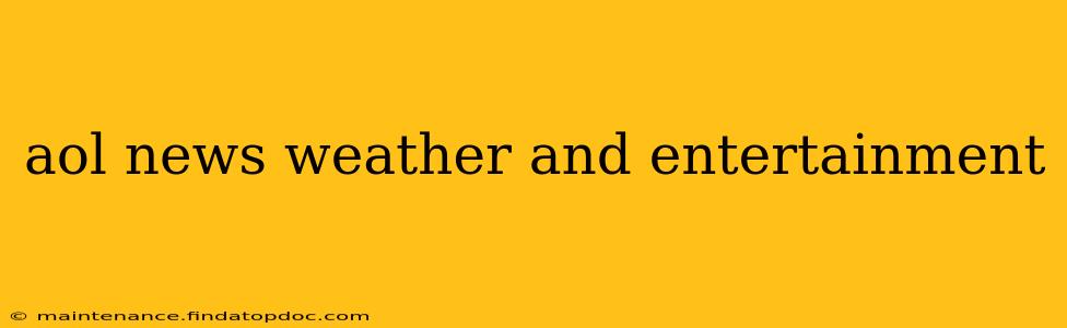 aol news weather and entertainment
