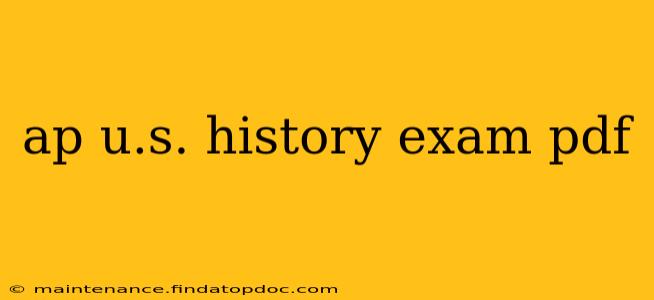 ap u.s. history exam pdf