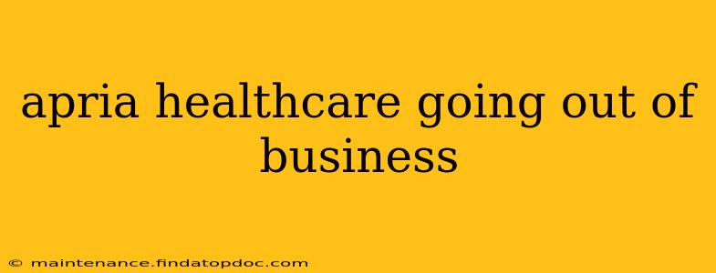apria healthcare going out of business