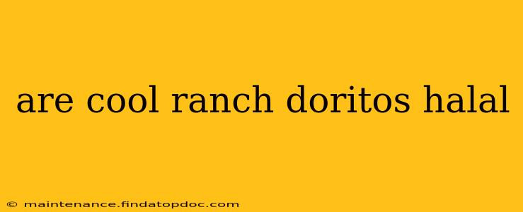 are cool ranch doritos halal
