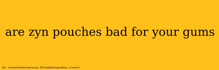 are zyn pouches bad for your gums