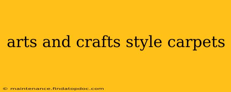 arts and crafts style carpets