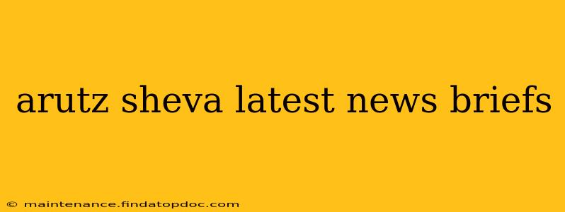arutz sheva latest news briefs