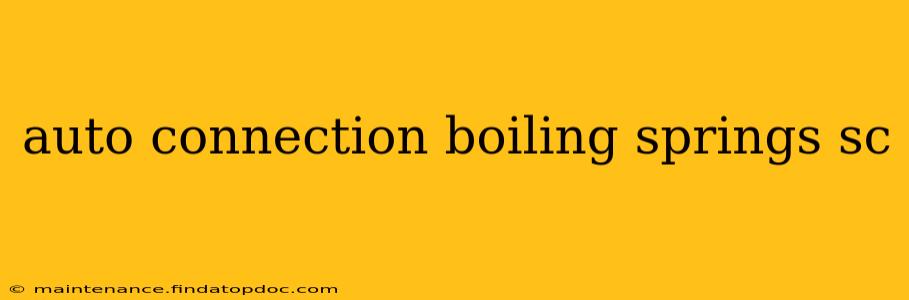 auto connection boiling springs sc